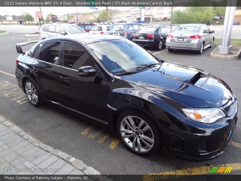 Obsidian Black Pearl / STi Black Alcantara/Carbon Black 2012 Subaru Impreza WRX STi 4 Door
