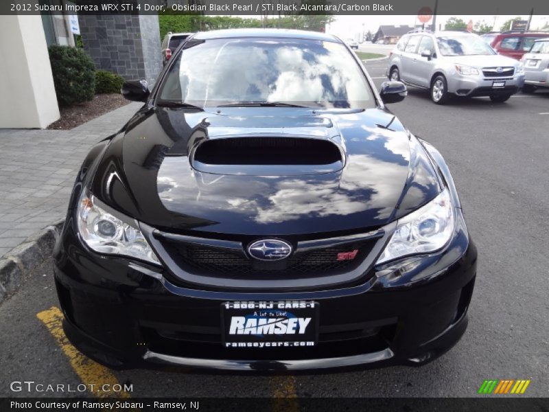 Obsidian Black Pearl / STi Black Alcantara/Carbon Black 2012 Subaru Impreza WRX STi 4 Door
