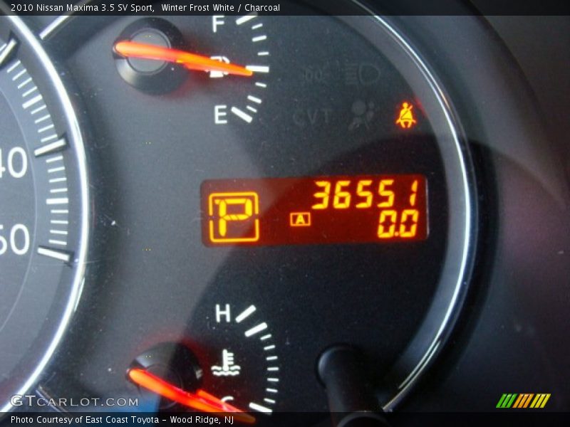 Winter Frost White / Charcoal 2010 Nissan Maxima 3.5 SV Sport