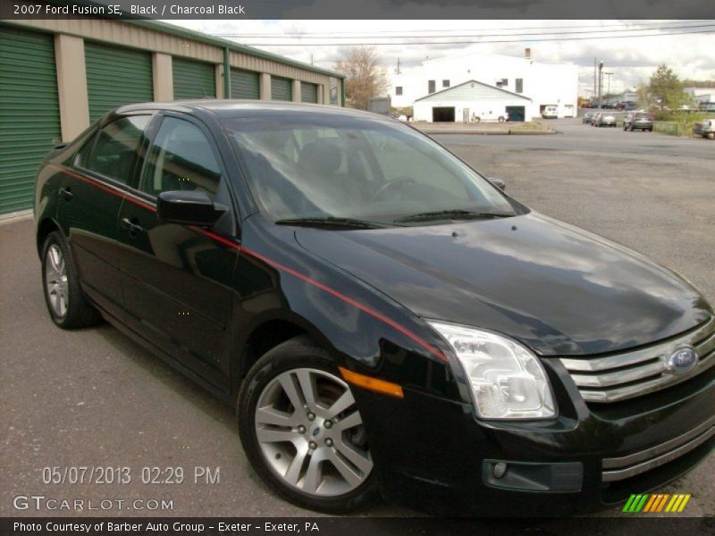 Black / Charcoal Black 2007 Ford Fusion SE