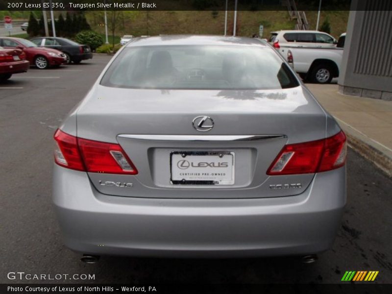 Tungsten Silver Metallic / Black 2007 Lexus ES 350