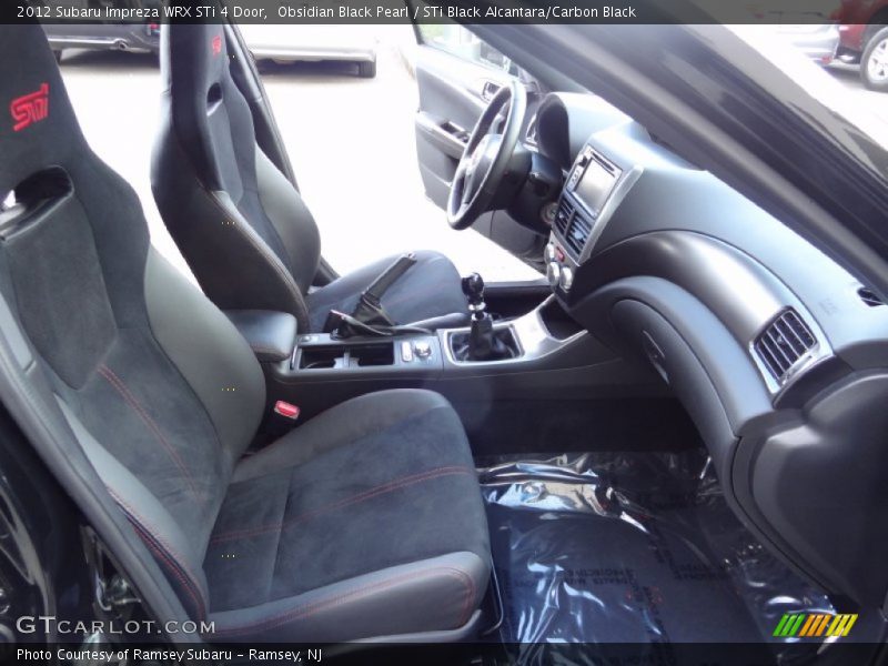 Obsidian Black Pearl / STi Black Alcantara/Carbon Black 2012 Subaru Impreza WRX STi 4 Door