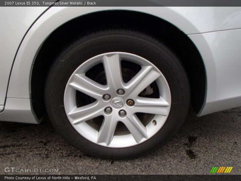 Tungsten Silver Metallic / Black 2007 Lexus ES 350