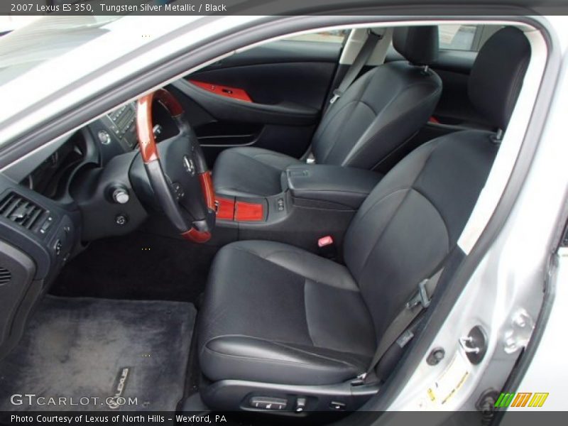 Tungsten Silver Metallic / Black 2007 Lexus ES 350