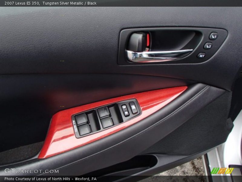 Tungsten Silver Metallic / Black 2007 Lexus ES 350
