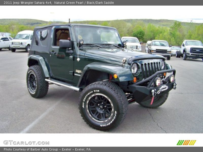 Natural Green Pearl / Black/Dark Saddle 2011 Jeep Wrangler Sahara 4x4