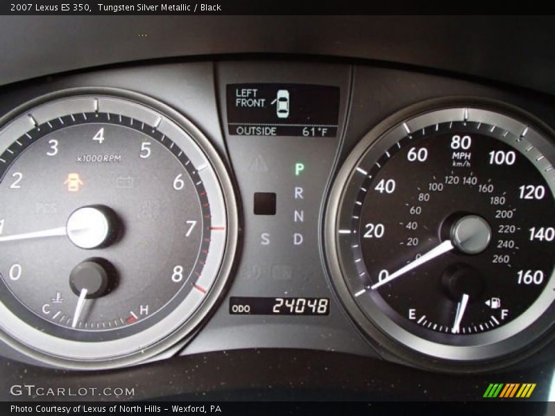 Tungsten Silver Metallic / Black 2007 Lexus ES 350