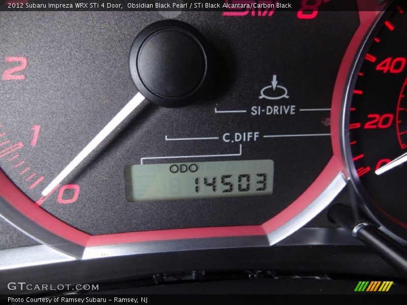 Obsidian Black Pearl / STi Black Alcantara/Carbon Black 2012 Subaru Impreza WRX STi 4 Door
