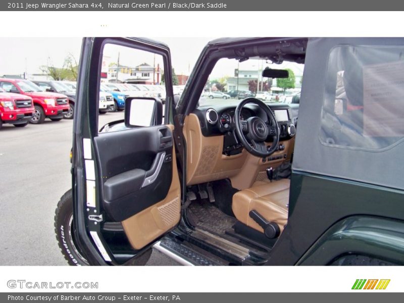 Natural Green Pearl / Black/Dark Saddle 2011 Jeep Wrangler Sahara 4x4