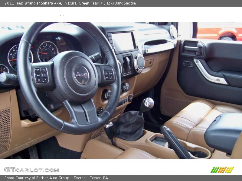 Natural Green Pearl / Black/Dark Saddle 2011 Jeep Wrangler Sahara 4x4