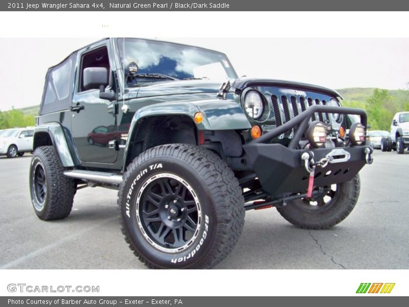 Natural Green Pearl / Black/Dark Saddle 2011 Jeep Wrangler Sahara 4x4