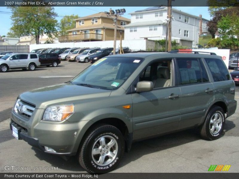 Aberdeen Green Metallic / Gray 2007 Honda Pilot EX-L