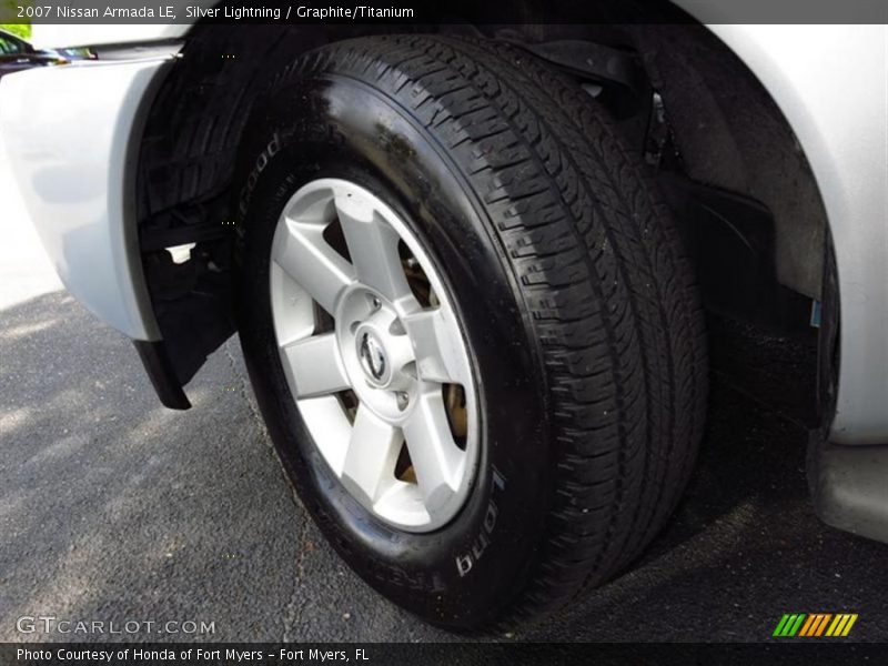 Silver Lightning / Graphite/Titanium 2007 Nissan Armada LE