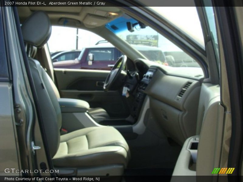 Aberdeen Green Metallic / Gray 2007 Honda Pilot EX-L