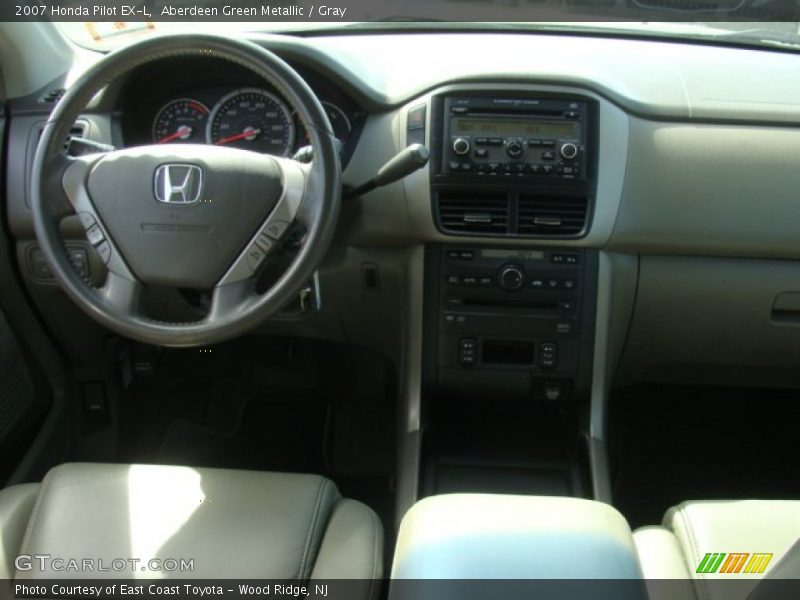 Aberdeen Green Metallic / Gray 2007 Honda Pilot EX-L