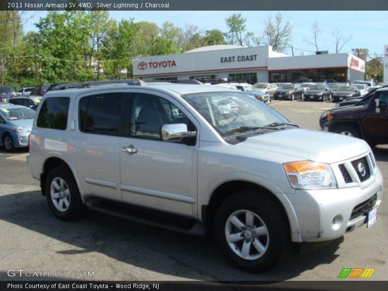 Silver Lightning / Charcoal 2011 Nissan Armada SV 4WD