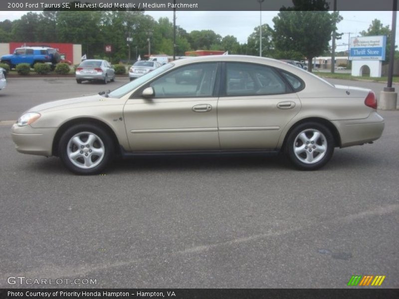 Harvest Gold Metallic / Medium Parchment 2000 Ford Taurus SE