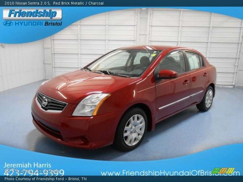 Red Brick Metallic / Charcoal 2010 Nissan Sentra 2.0 S