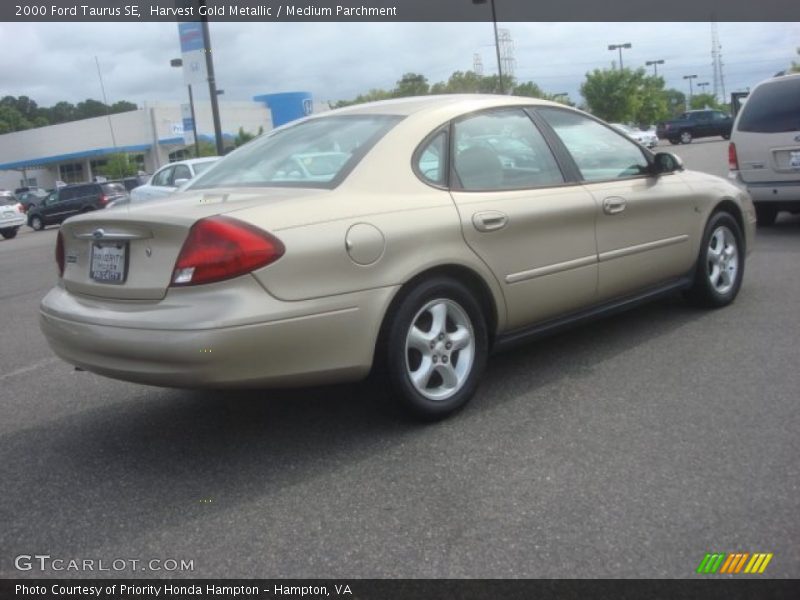 Harvest Gold Metallic / Medium Parchment 2000 Ford Taurus SE