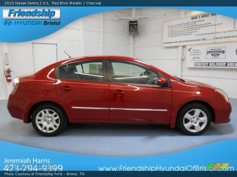 Red Brick Metallic / Charcoal 2010 Nissan Sentra 2.0 S
