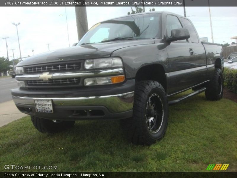 Medium Charcoal Gray Metallic / Graphite Gray 2002 Chevrolet Silverado 1500 LT Extended Cab 4x4