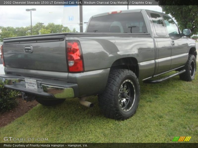 Medium Charcoal Gray Metallic / Graphite Gray 2002 Chevrolet Silverado 1500 LT Extended Cab 4x4