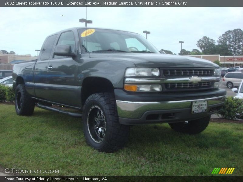 Medium Charcoal Gray Metallic / Graphite Gray 2002 Chevrolet Silverado 1500 LT Extended Cab 4x4
