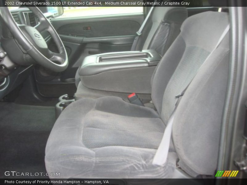 Medium Charcoal Gray Metallic / Graphite Gray 2002 Chevrolet Silverado 1500 LT Extended Cab 4x4