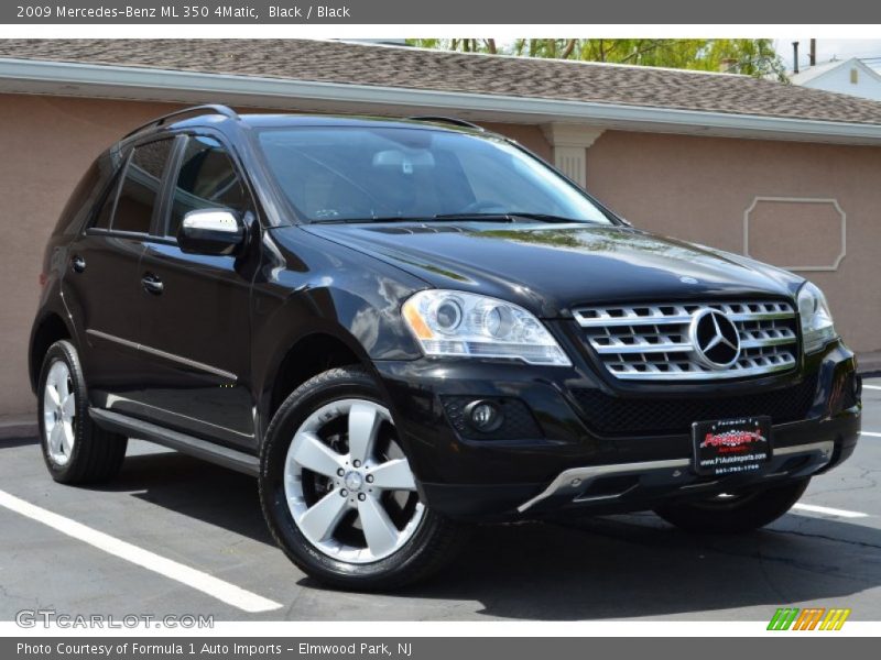 Black / Black 2009 Mercedes-Benz ML 350 4Matic