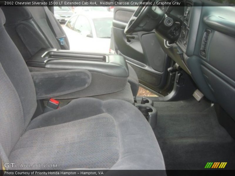 Medium Charcoal Gray Metallic / Graphite Gray 2002 Chevrolet Silverado 1500 LT Extended Cab 4x4