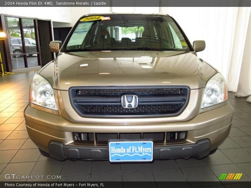 Sandstone Metallic / Saddle 2004 Honda Pilot EX 4WD