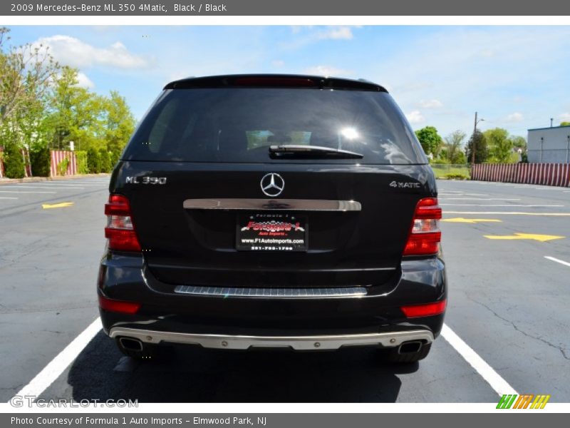 Black / Black 2009 Mercedes-Benz ML 350 4Matic