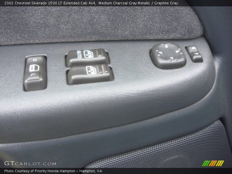 Medium Charcoal Gray Metallic / Graphite Gray 2002 Chevrolet Silverado 1500 LT Extended Cab 4x4