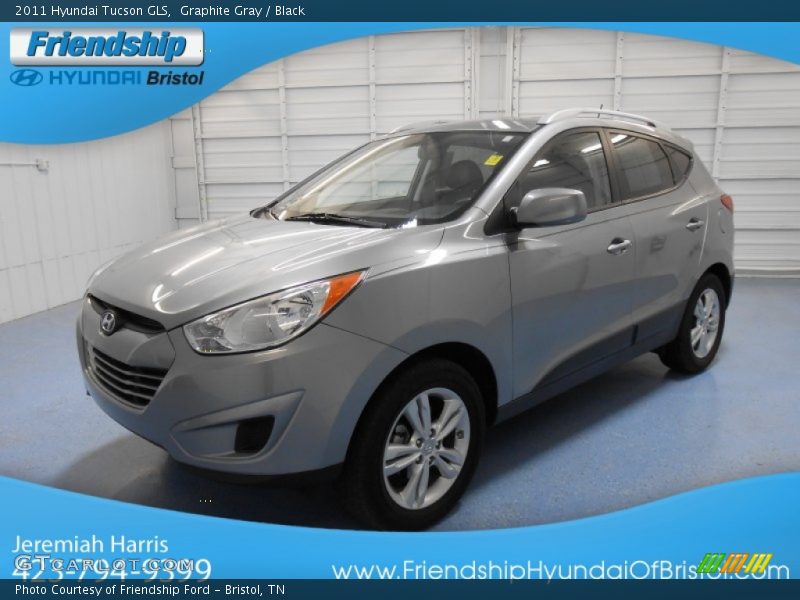 Graphite Gray / Black 2011 Hyundai Tucson GLS