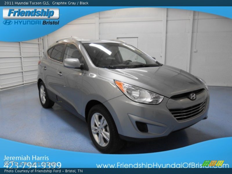 Graphite Gray / Black 2011 Hyundai Tucson GLS