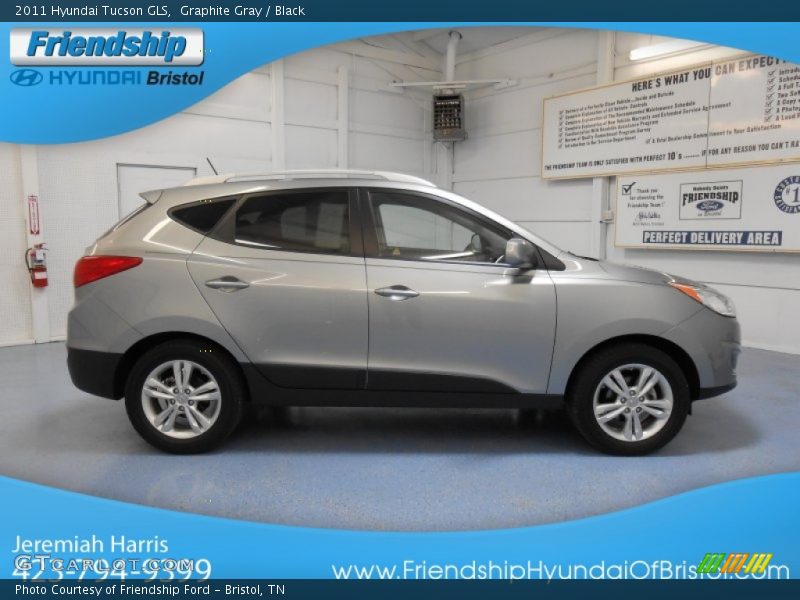 Graphite Gray / Black 2011 Hyundai Tucson GLS