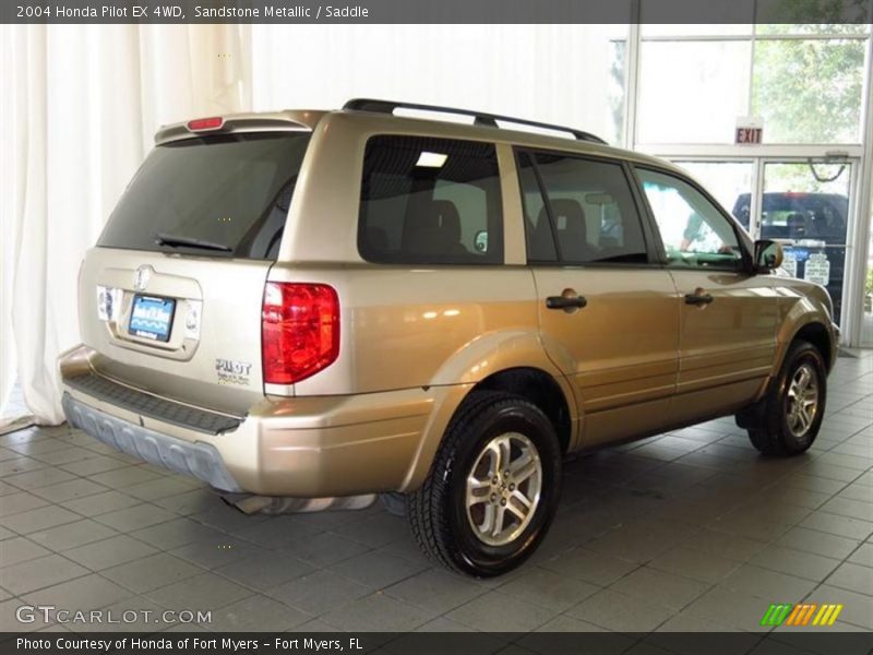 Sandstone Metallic / Saddle 2004 Honda Pilot EX 4WD