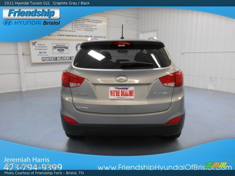 Graphite Gray / Black 2011 Hyundai Tucson GLS