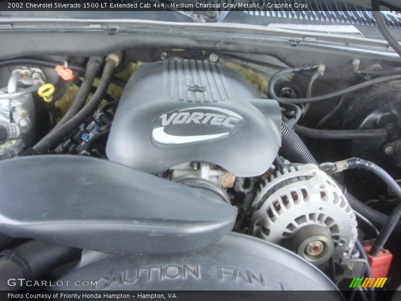 Medium Charcoal Gray Metallic / Graphite Gray 2002 Chevrolet Silverado 1500 LT Extended Cab 4x4