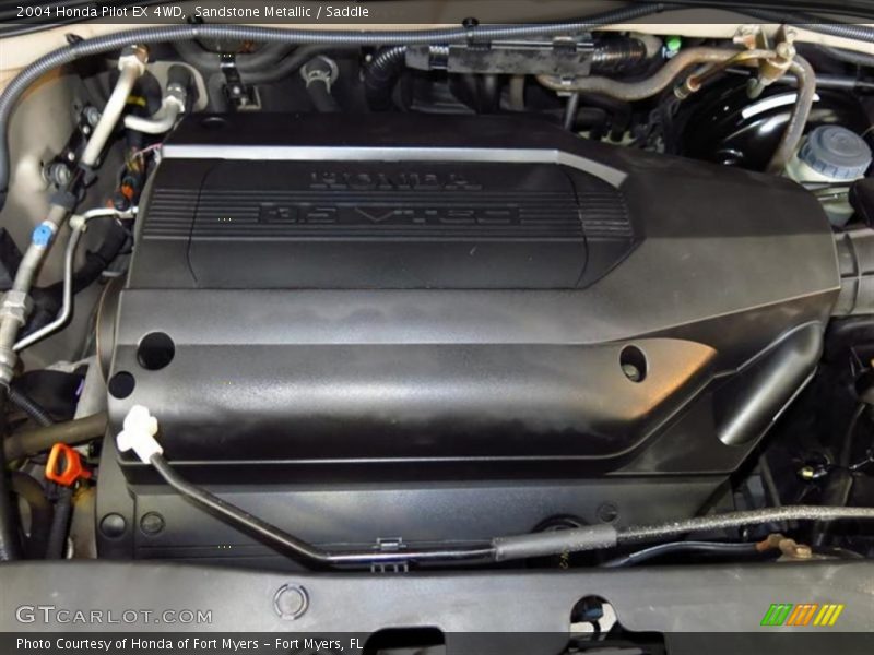 Sandstone Metallic / Saddle 2004 Honda Pilot EX 4WD