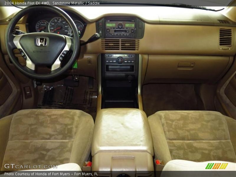 Sandstone Metallic / Saddle 2004 Honda Pilot EX 4WD