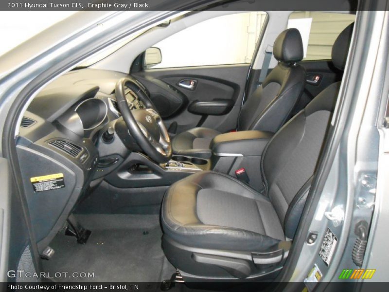 Graphite Gray / Black 2011 Hyundai Tucson GLS