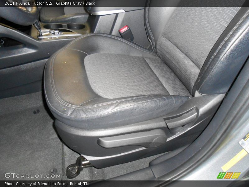 Graphite Gray / Black 2011 Hyundai Tucson GLS