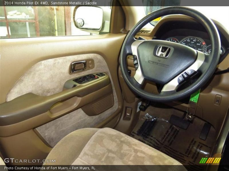 Sandstone Metallic / Saddle 2004 Honda Pilot EX 4WD