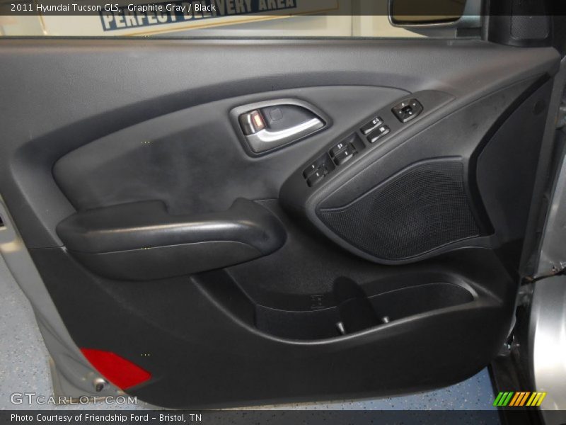 Graphite Gray / Black 2011 Hyundai Tucson GLS