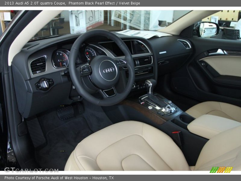 Velvet Beige Interior - 2013 A5 2.0T quattro Coupe 