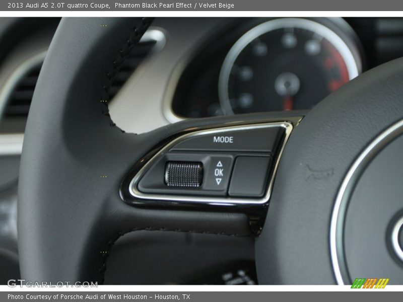 Phantom Black Pearl Effect / Velvet Beige 2013 Audi A5 2.0T quattro Coupe
