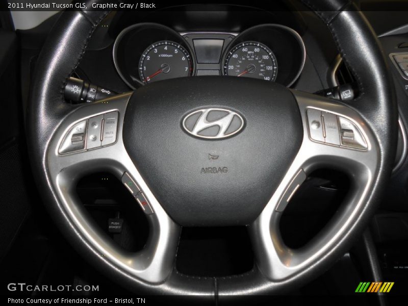 Graphite Gray / Black 2011 Hyundai Tucson GLS