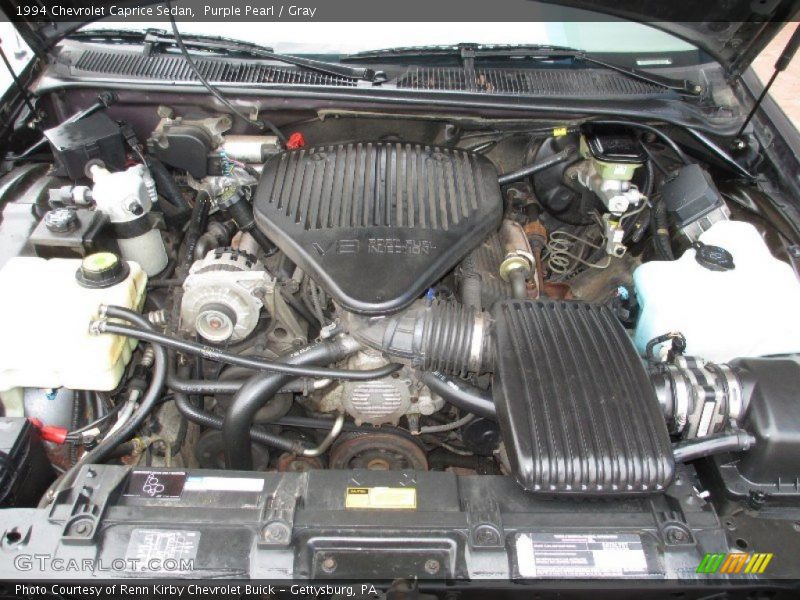 Purple Pearl / Gray 1994 Chevrolet Caprice Sedan