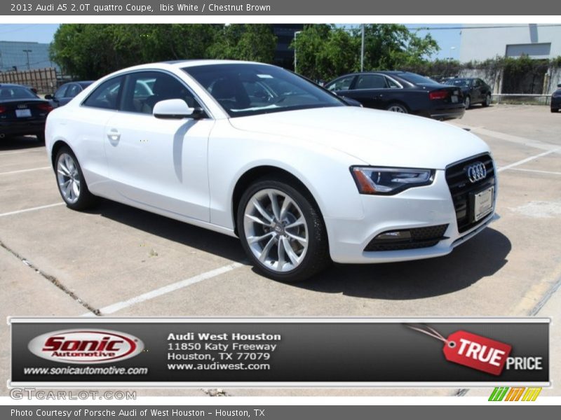 Ibis White / Chestnut Brown 2013 Audi A5 2.0T quattro Coupe